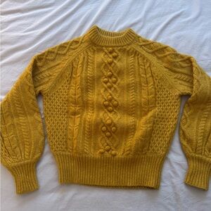 J.Crew x Demylee Wool Yellow Sweater size XS